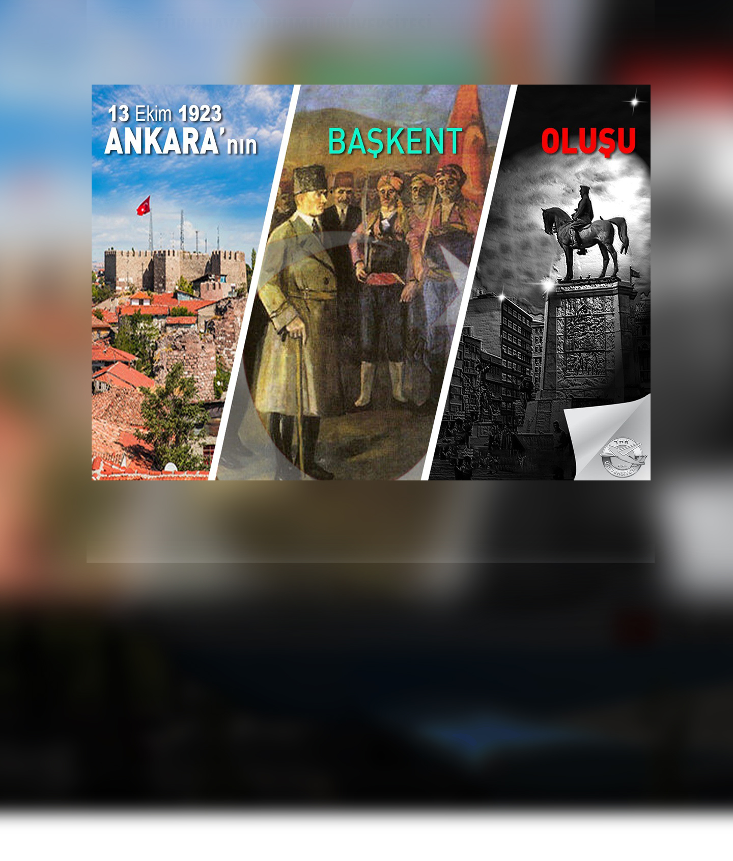 13 Ekim 1923 Ankara'nın Başkent Oluşu Kutlu Olsun