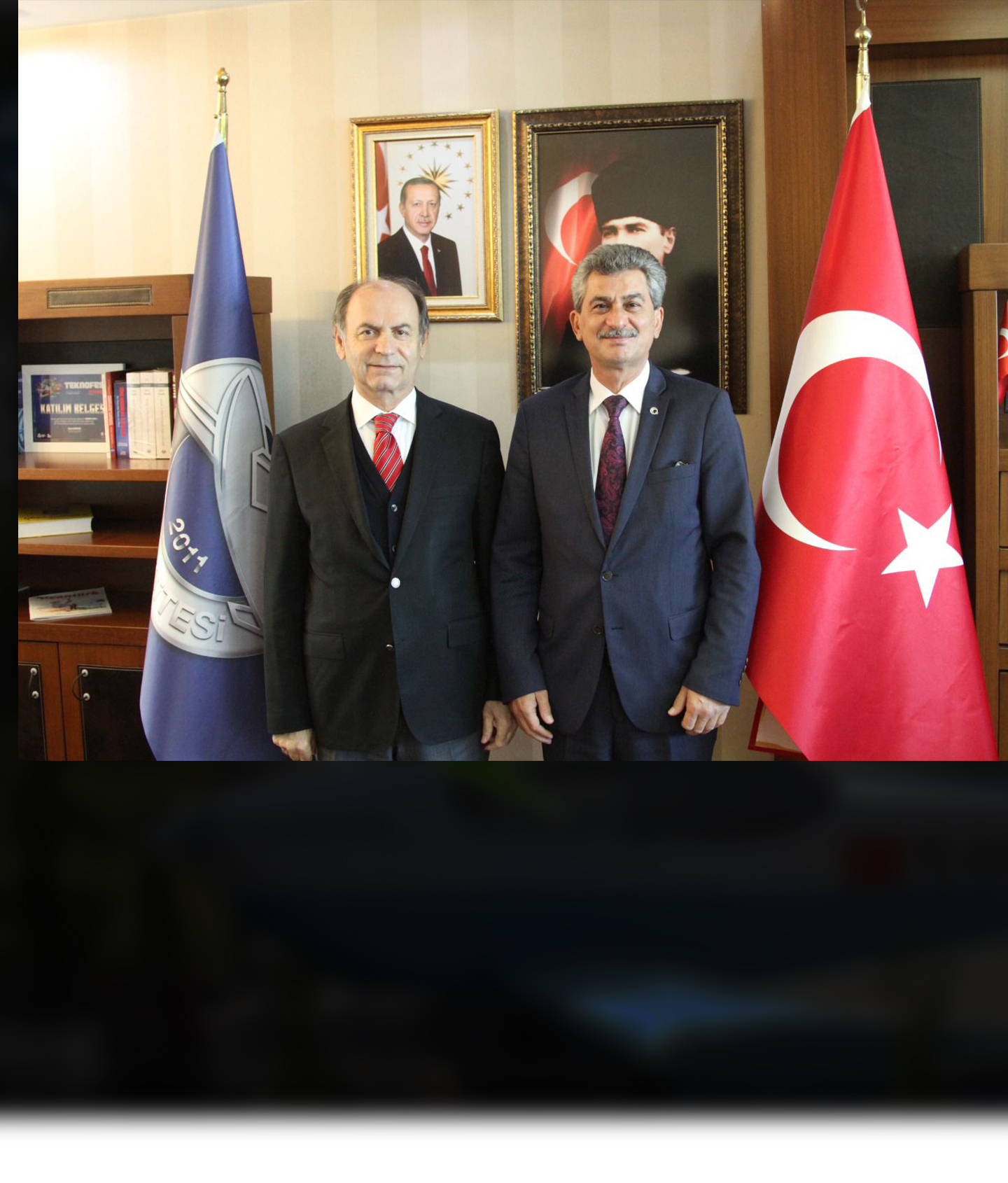 Atatürk Kültür, Dil ve Tarih Yüksek Kurumu Başkanı Büyükelçi Prof. Dr. Sayın Derya ÖRS, Rektörümüz Prof. Dr. Sayın Rahmi ER’e hayırlı olsun ziyaretinde bulunmuştur